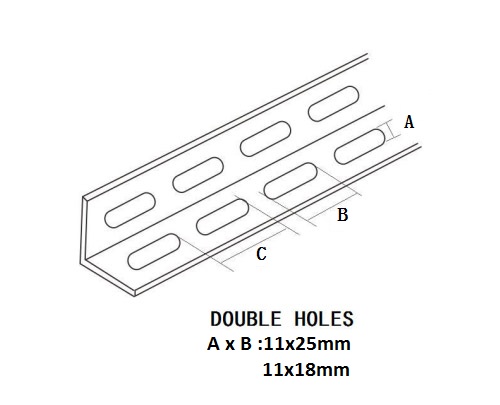 Double Hole L Angle