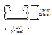 Canal de support avec armature