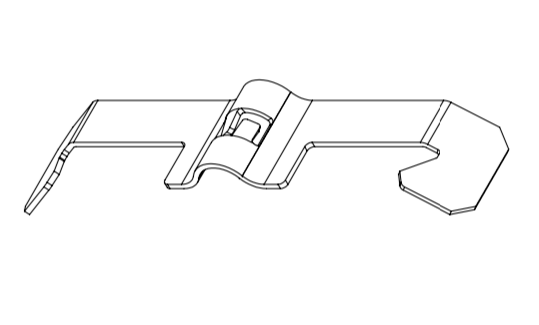 Wire Basket Tray strut channel Clip